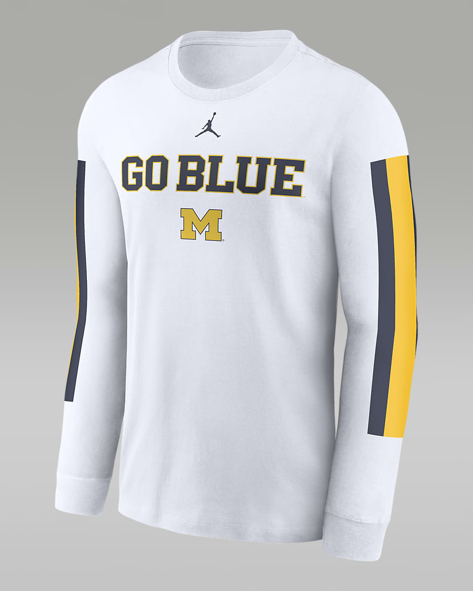 Michigan jordan t shirt best sale